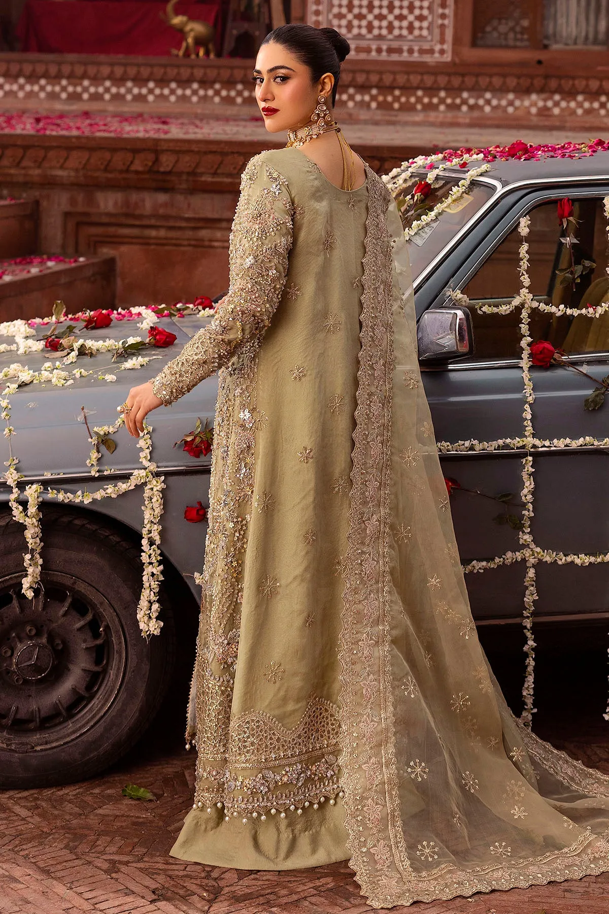 0017-PARINAZ EMBROIDERED ORGANZA STITCHED