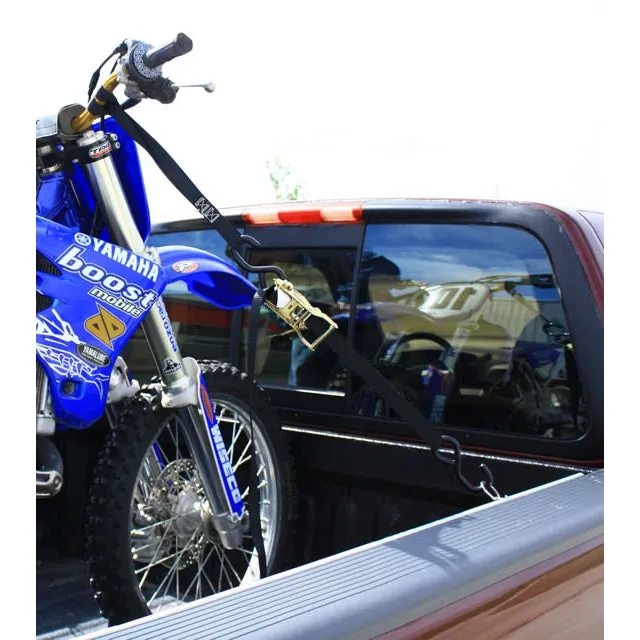 6' Tie Down Kit for 2 Motorcycles - Black