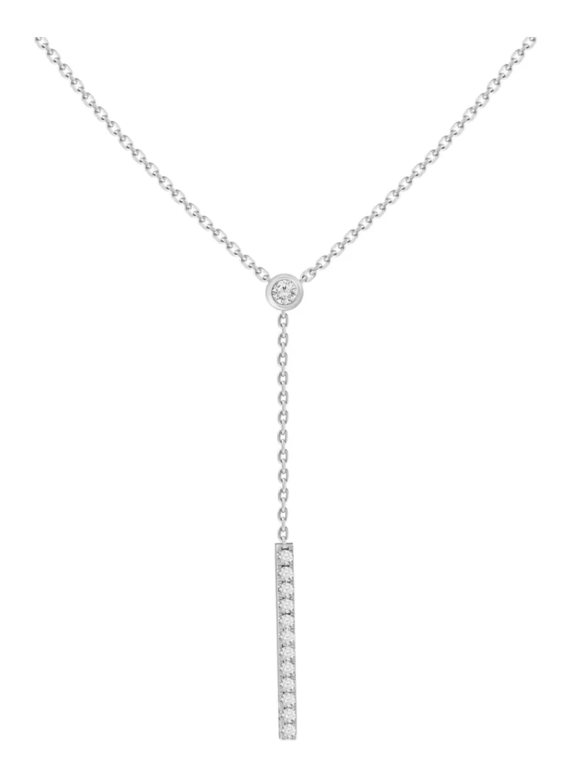 Adjustable Diamond Lariat Necklace