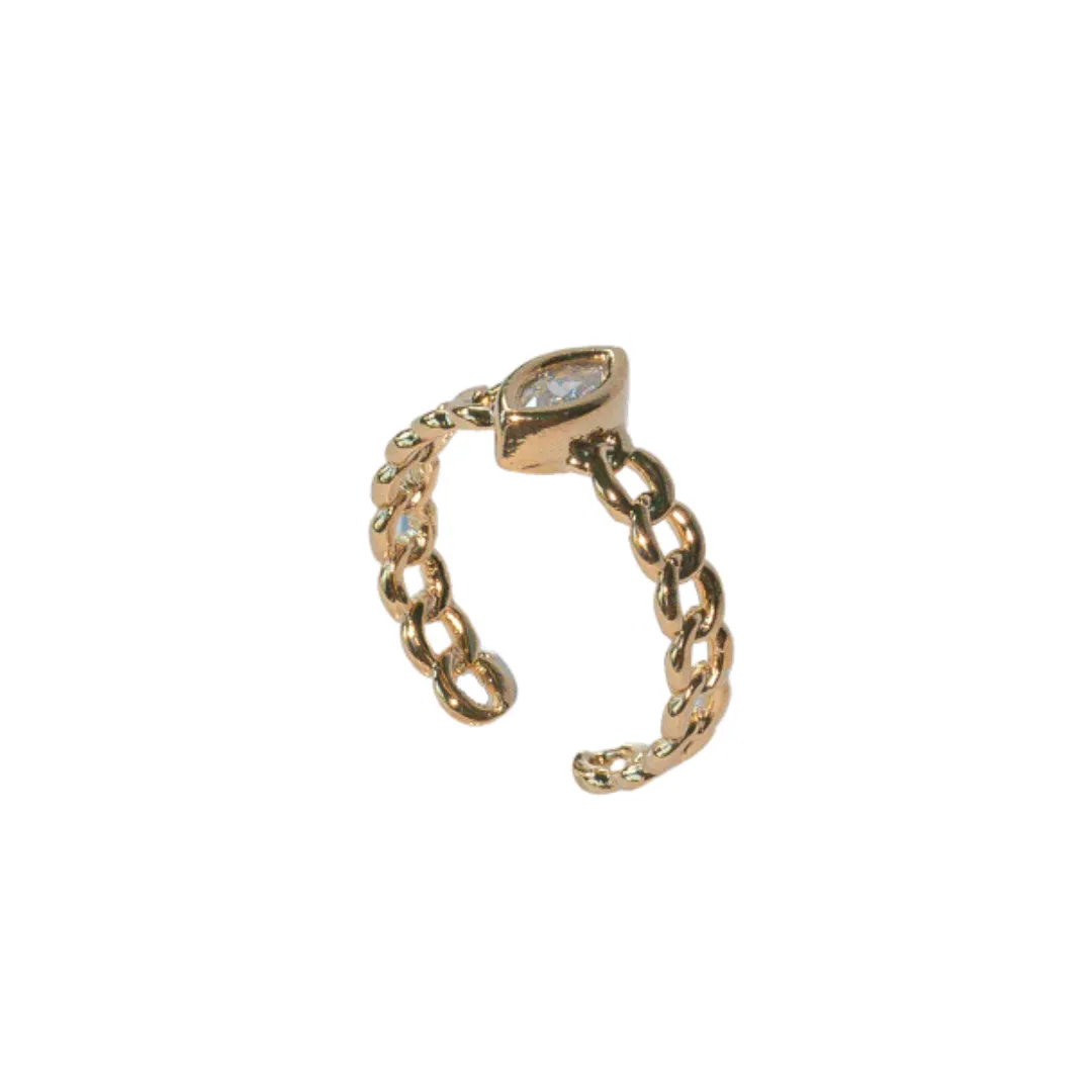 Adjustable Marquise Ring