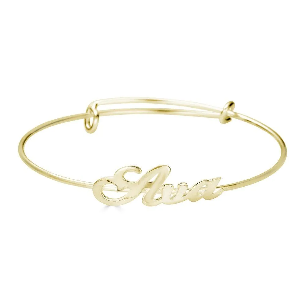 Adjustable Name Bangle