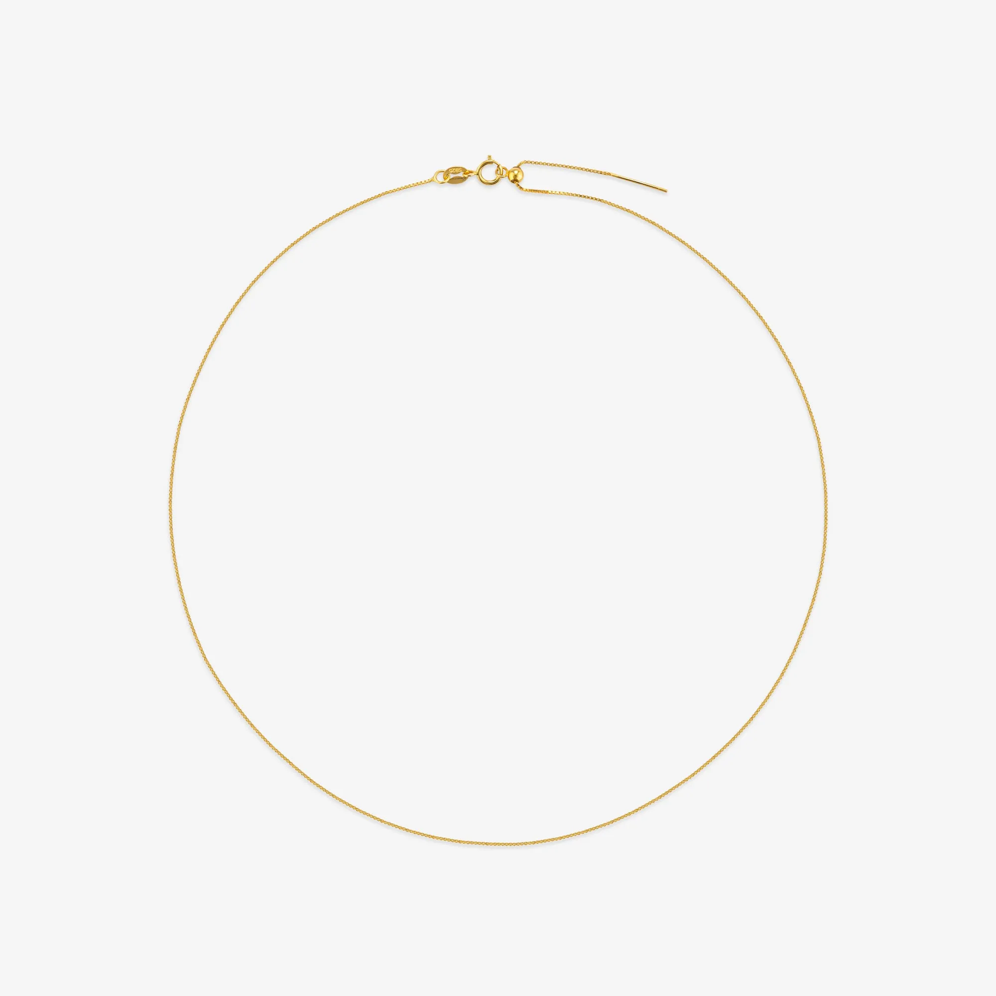 Adjustable silver chain