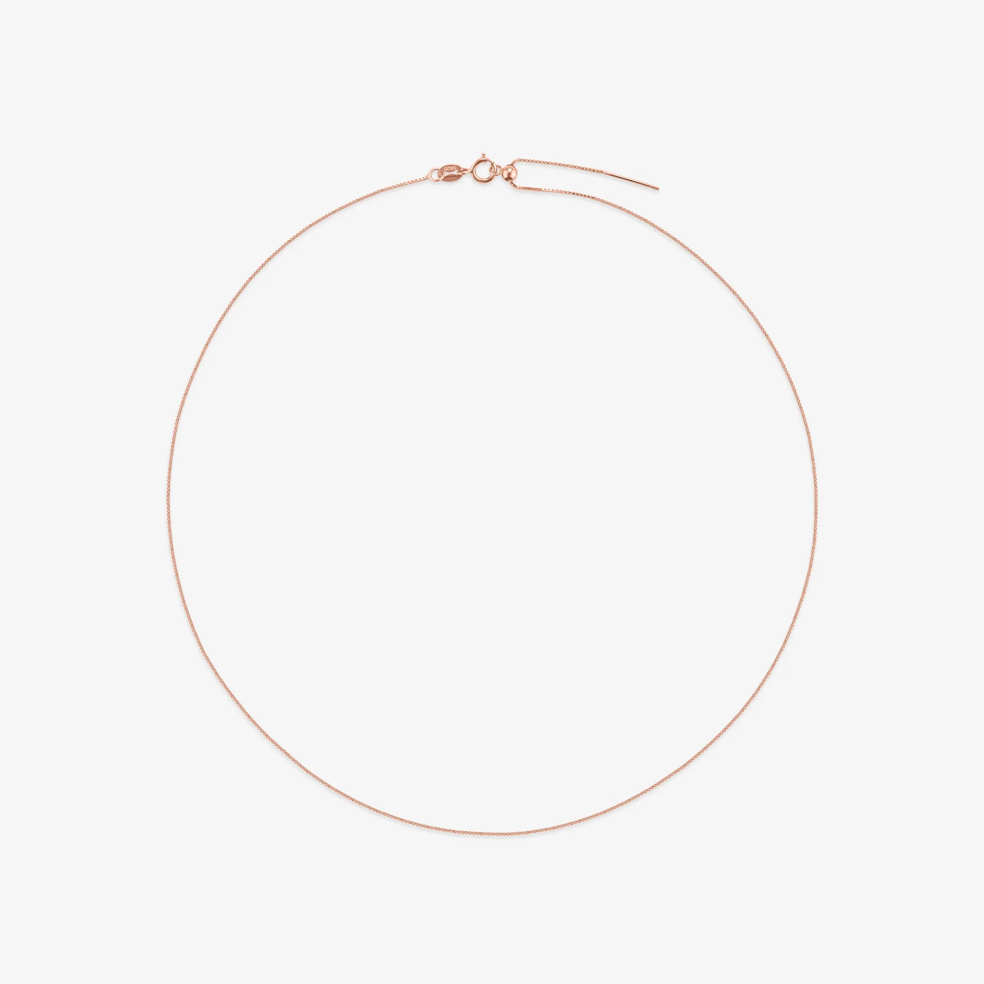 Adjustable silver chain