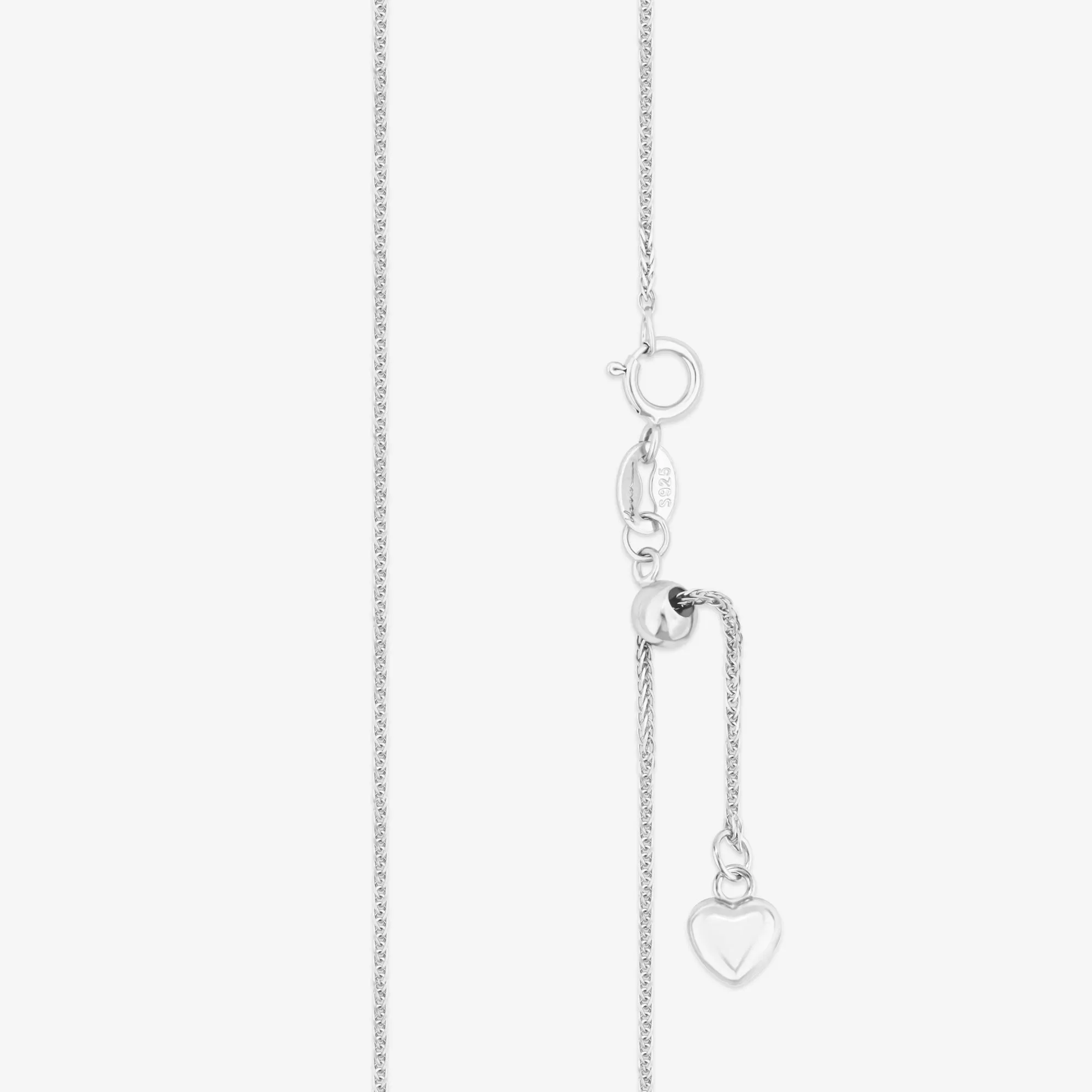 Adjustable silver chain