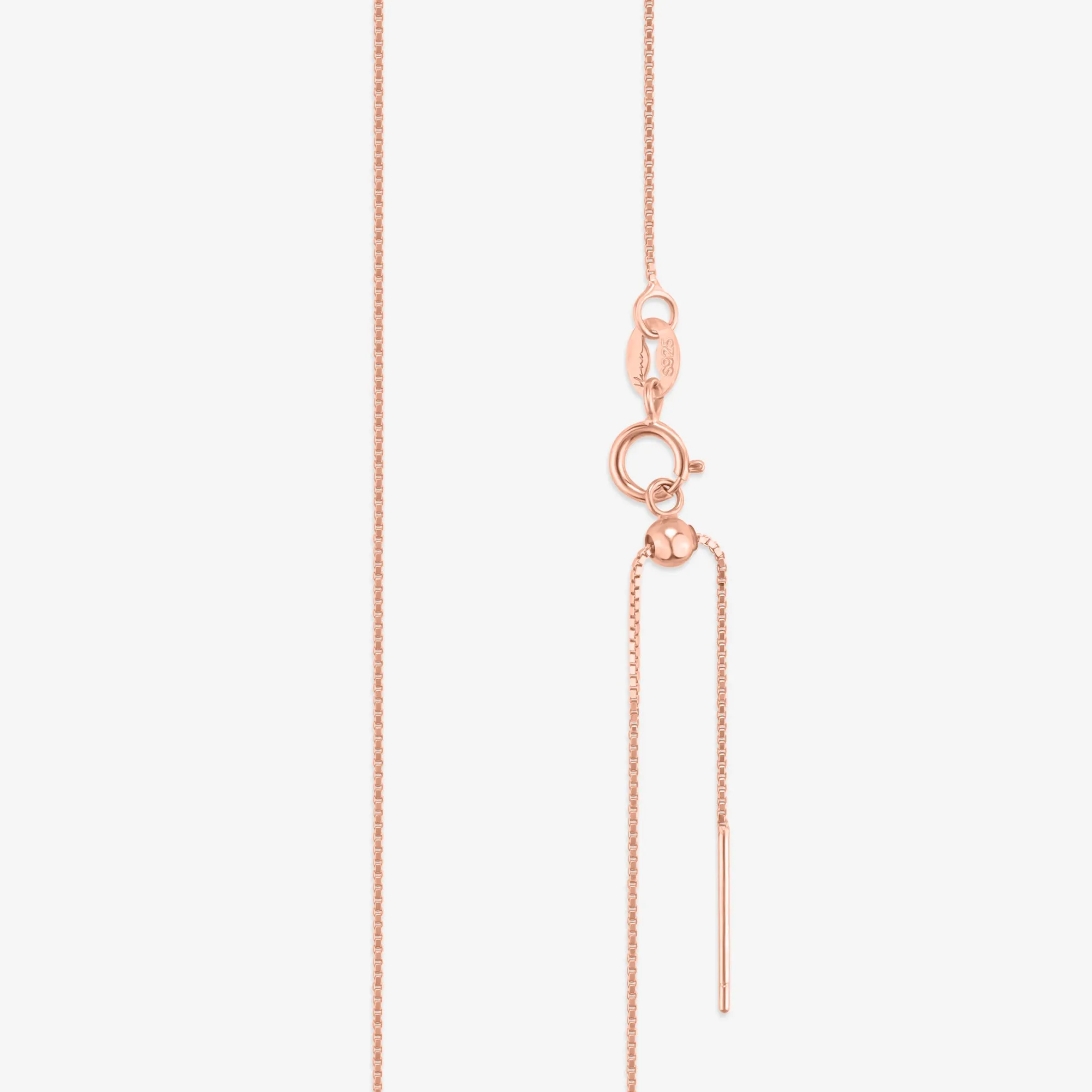Adjustable silver chain