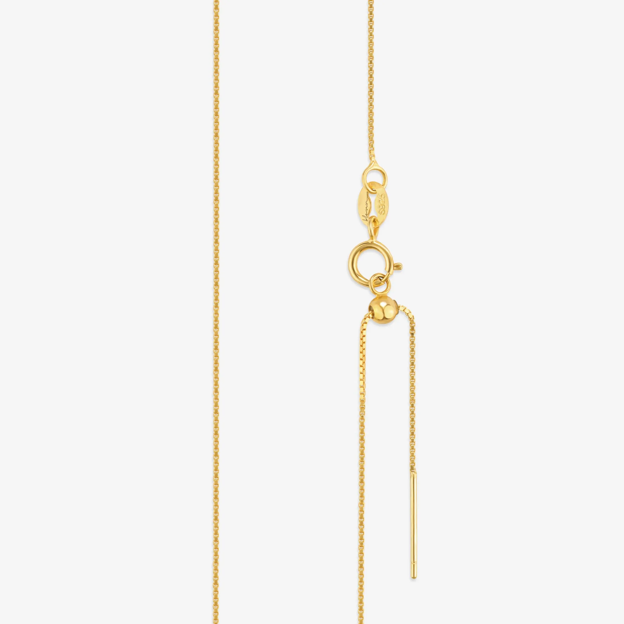 Adjustable silver chain