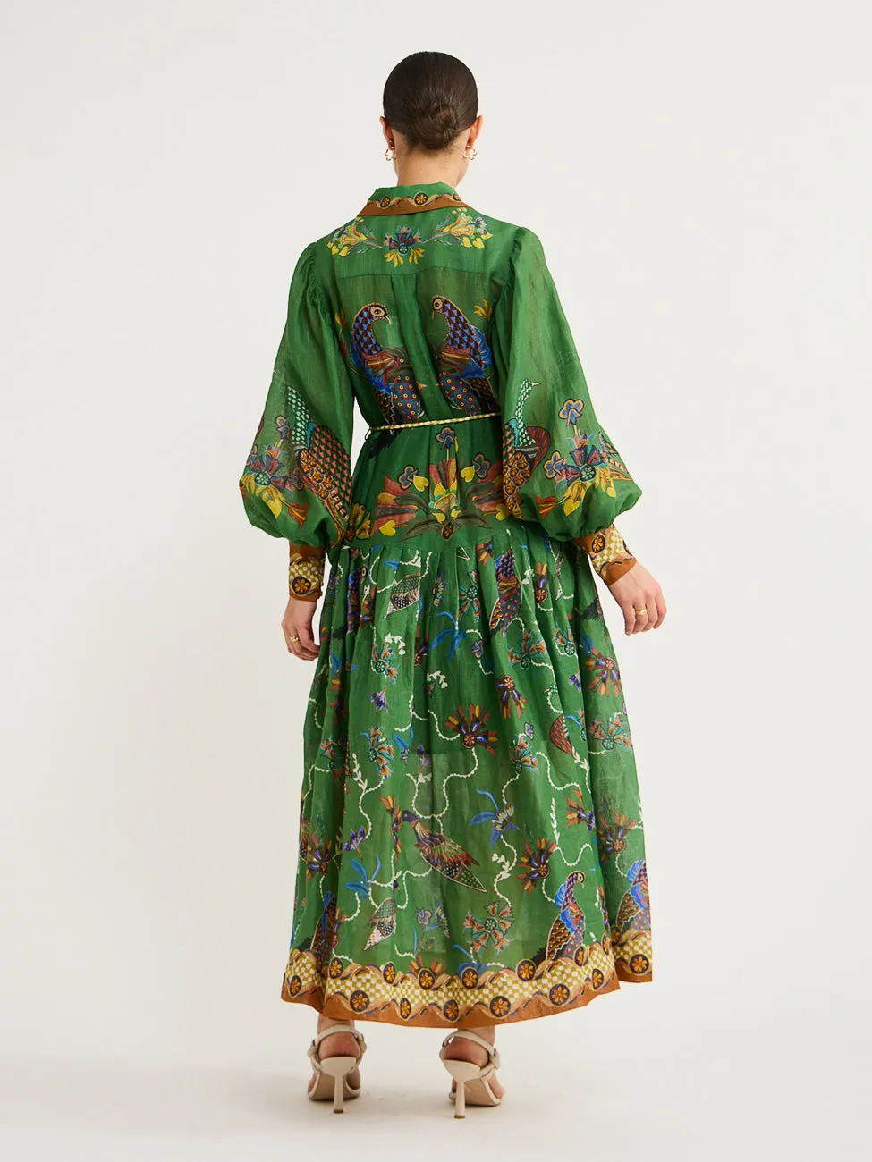 Alemais Birdie Shirtdress in Jade