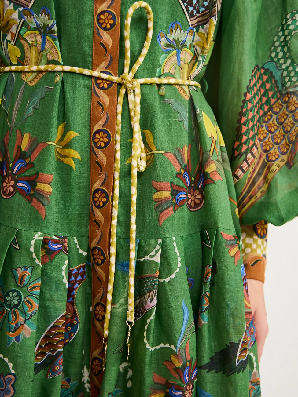 Alemais Birdie Shirtdress in Jade