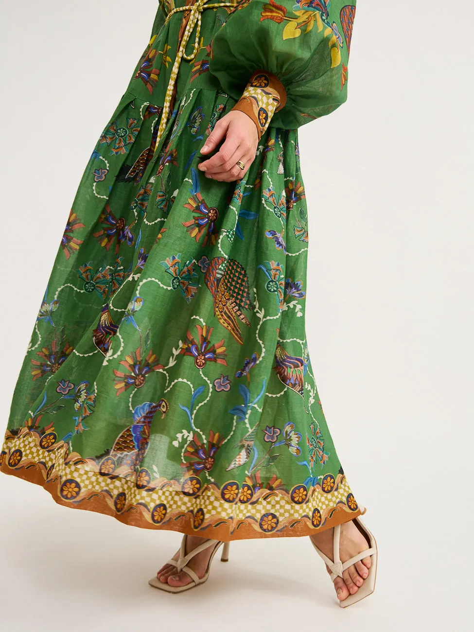 Alemais Birdie Shirtdress in Jade