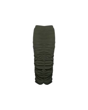 ARIEL MIDI SKIRT KHAKI