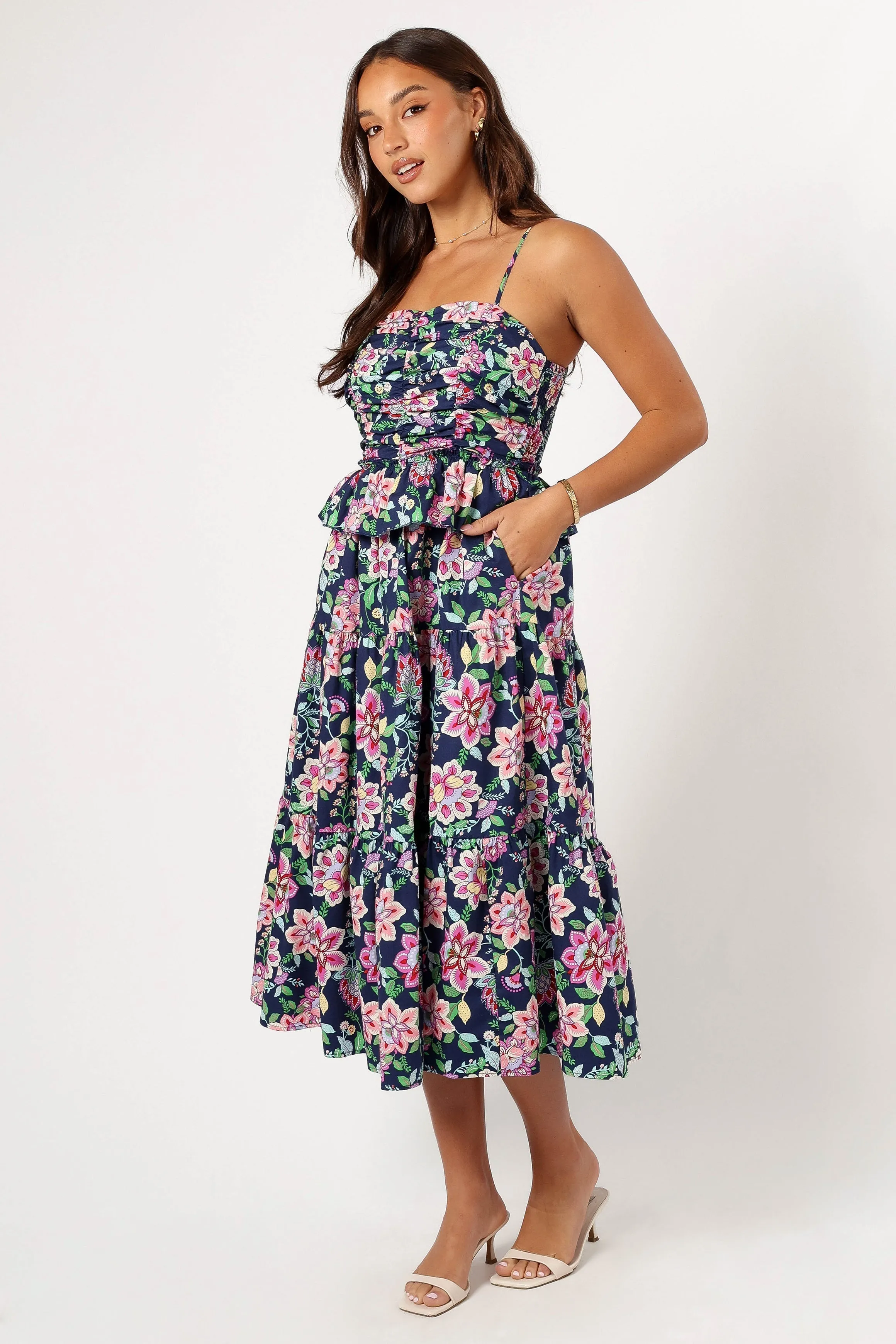 Arlo Midi Dress - Navy