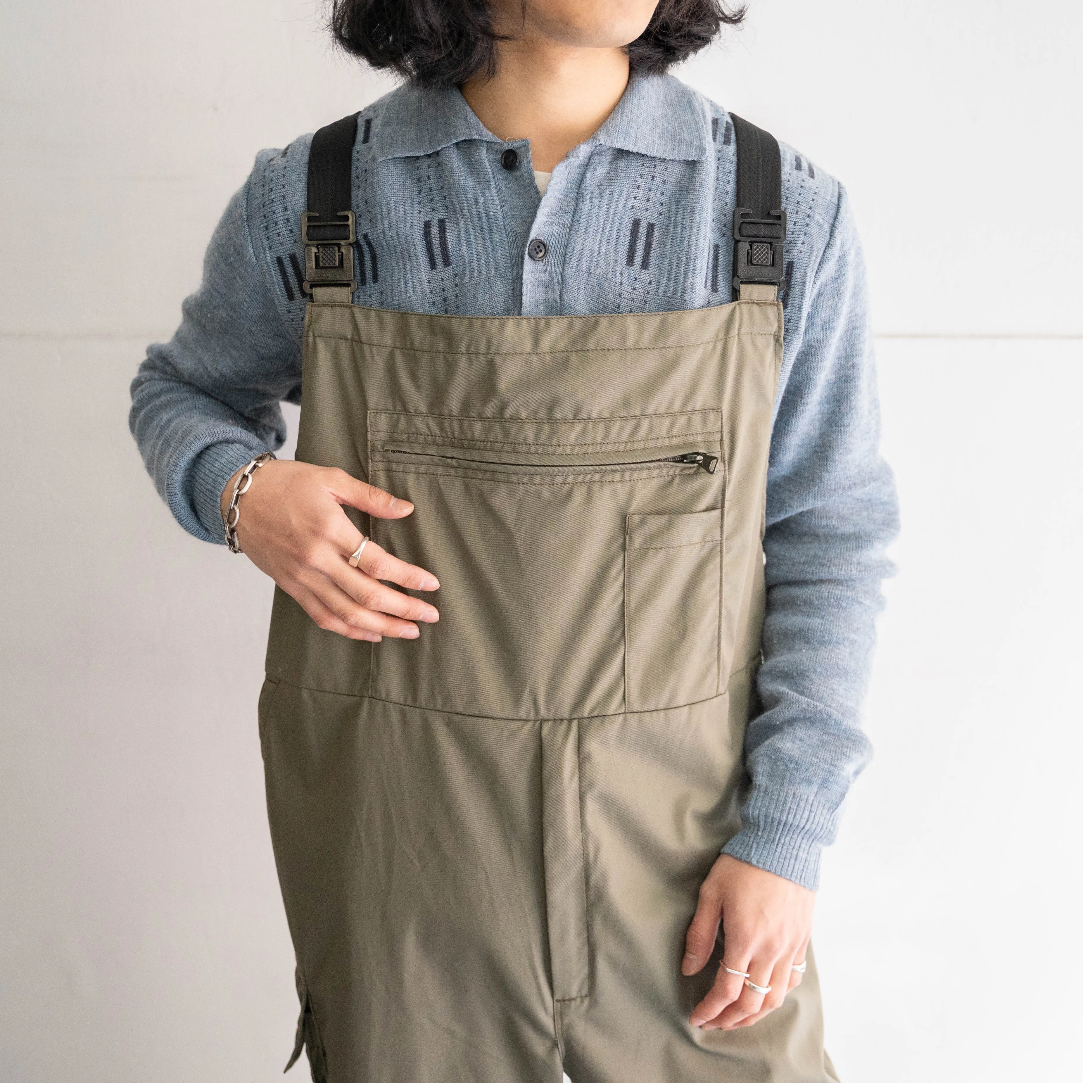 around 1990s Swiss military cotton × poly tech overall 'dead stock'