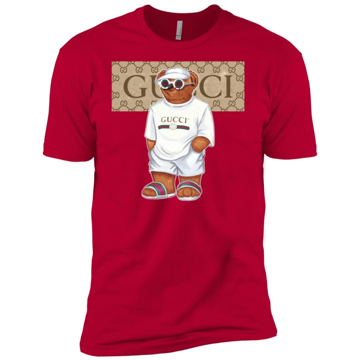 Best Life Gucci Bear T-shirt Men Short Sleeve T-Shirt