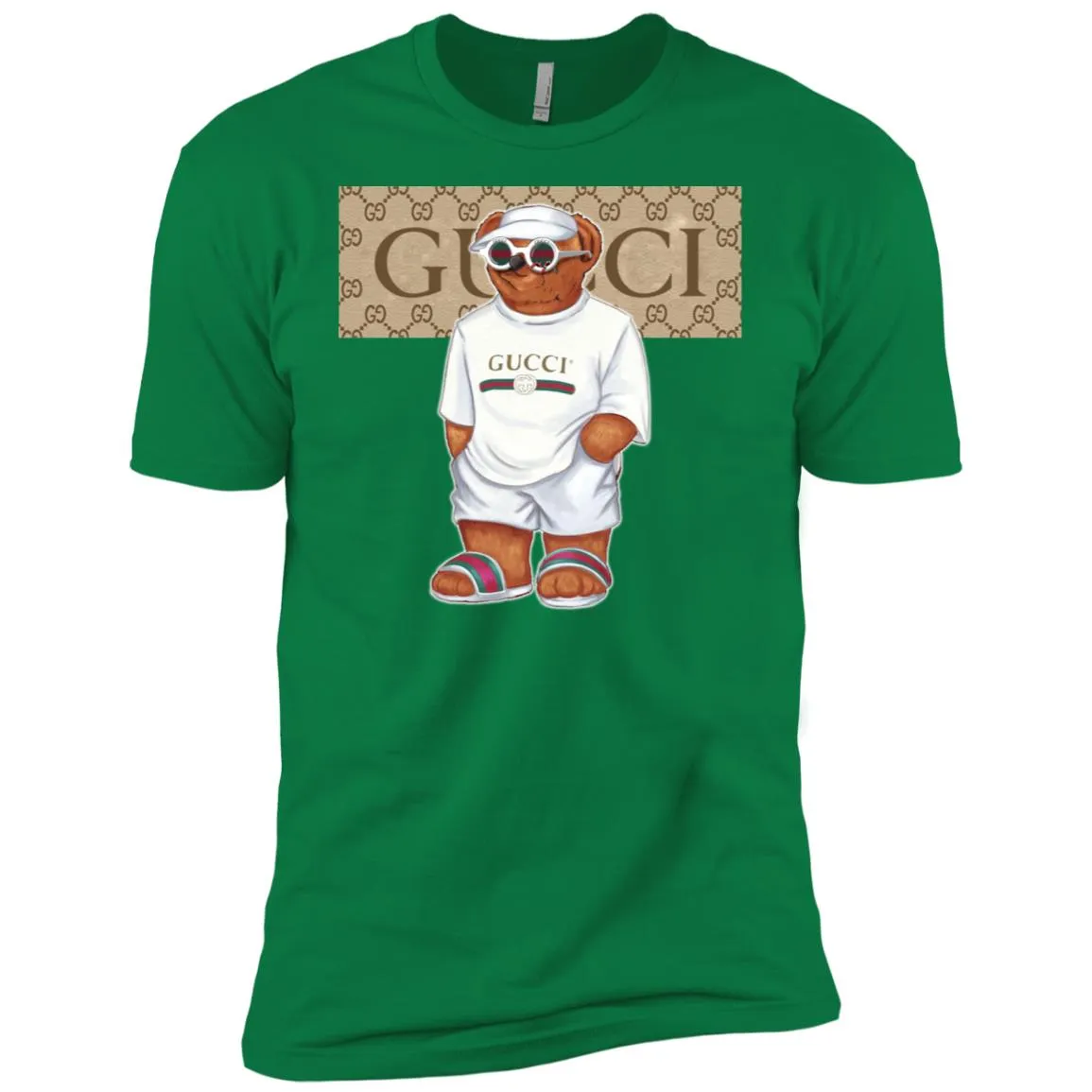 Best Life Gucci Bear T-shirt Men Short Sleeve T-Shirt