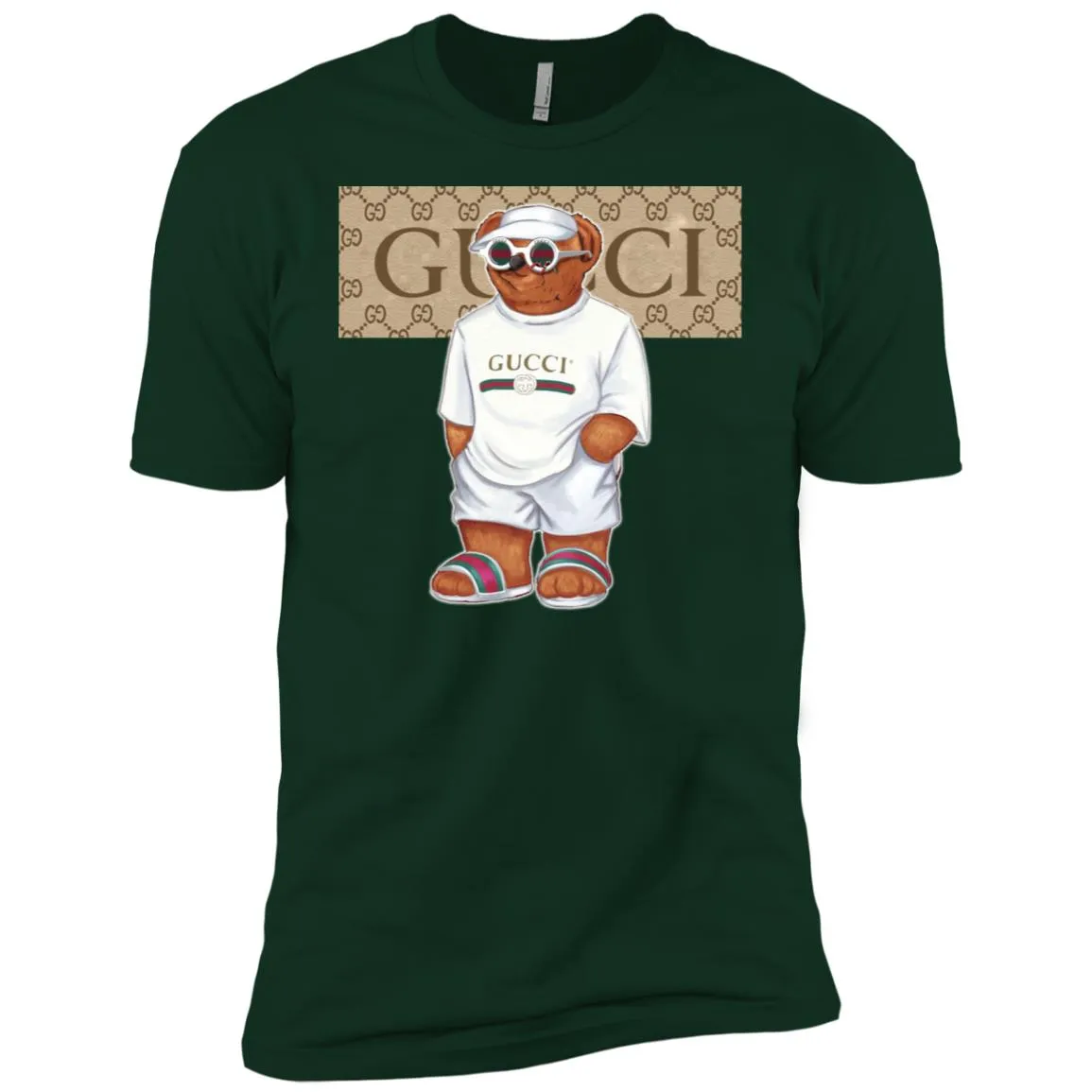 Best Life Gucci Bear T-shirt Men Short Sleeve T-Shirt