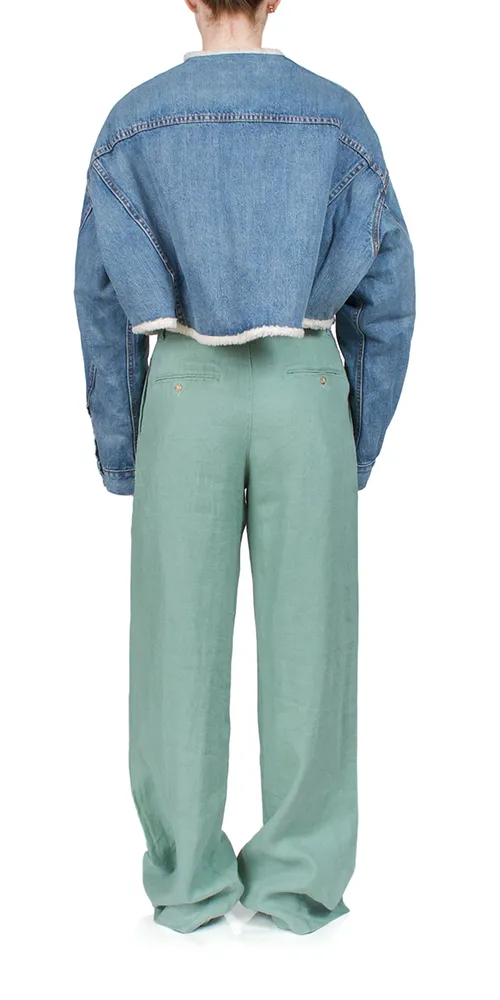 Blake Oversized Cropped Denim Jacket