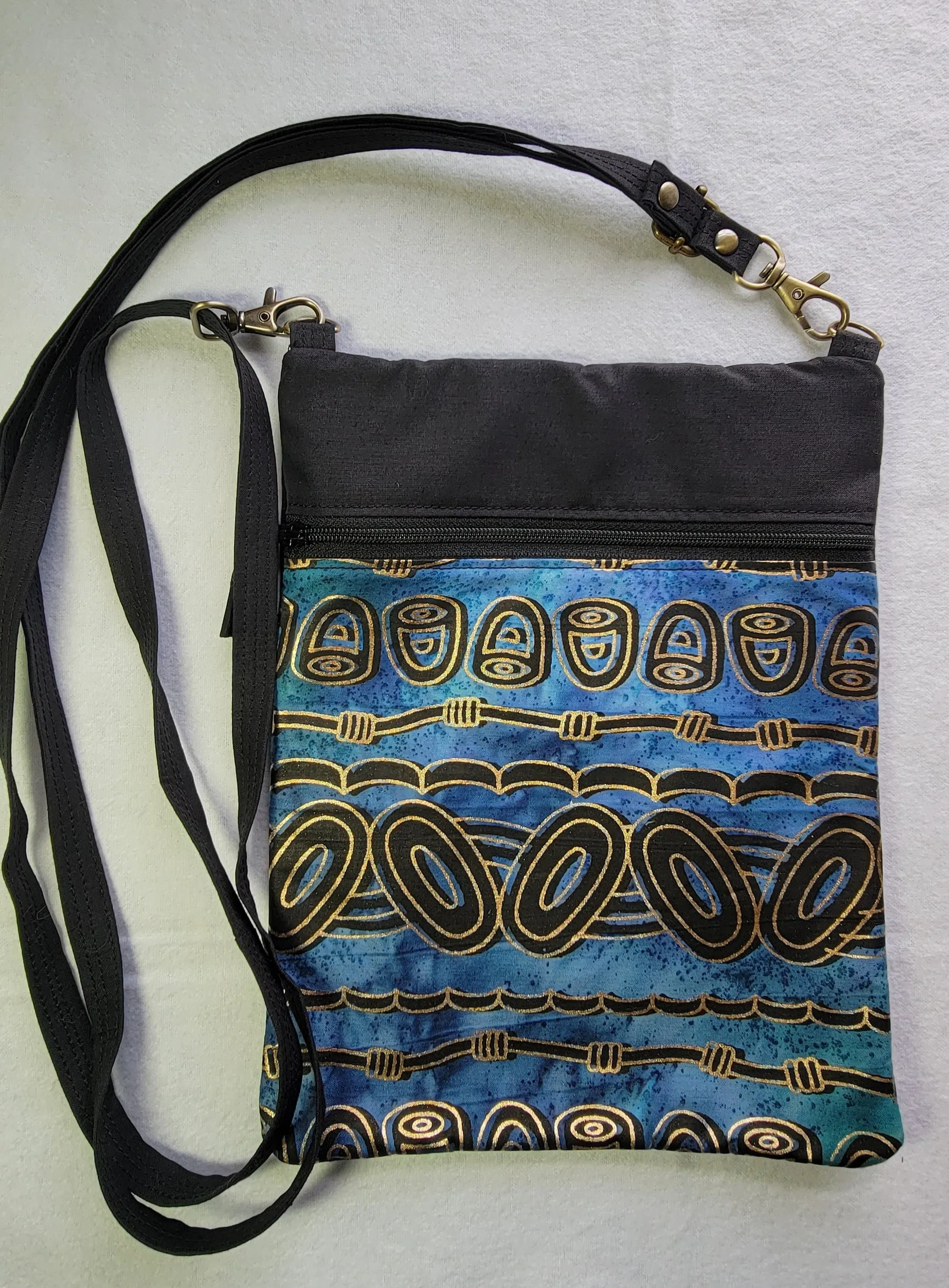 Blue/Black Cool Metallic Batik