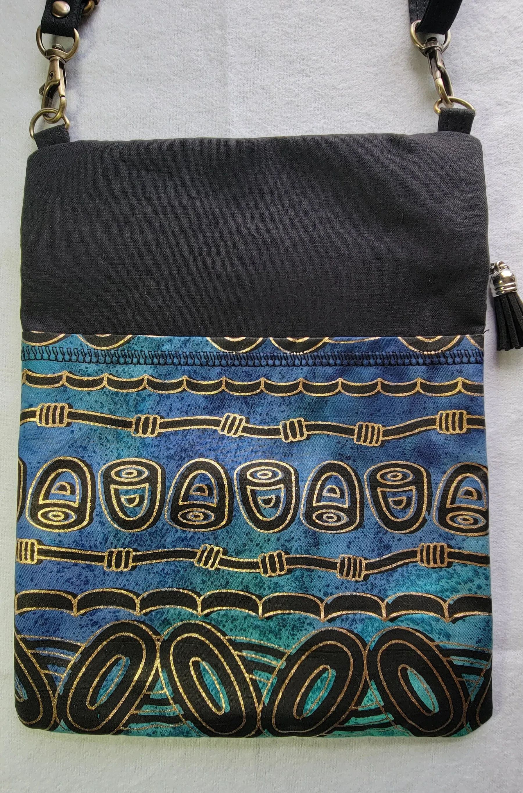 Blue/Black Cool Metallic Batik