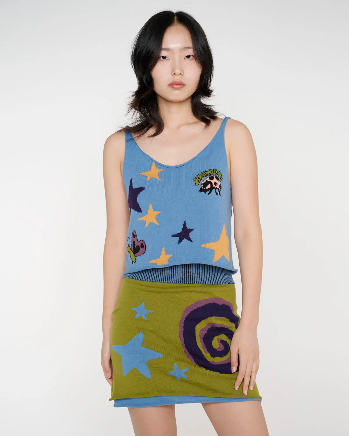 Buggin' Out Neppy Mini Skirt - Olive