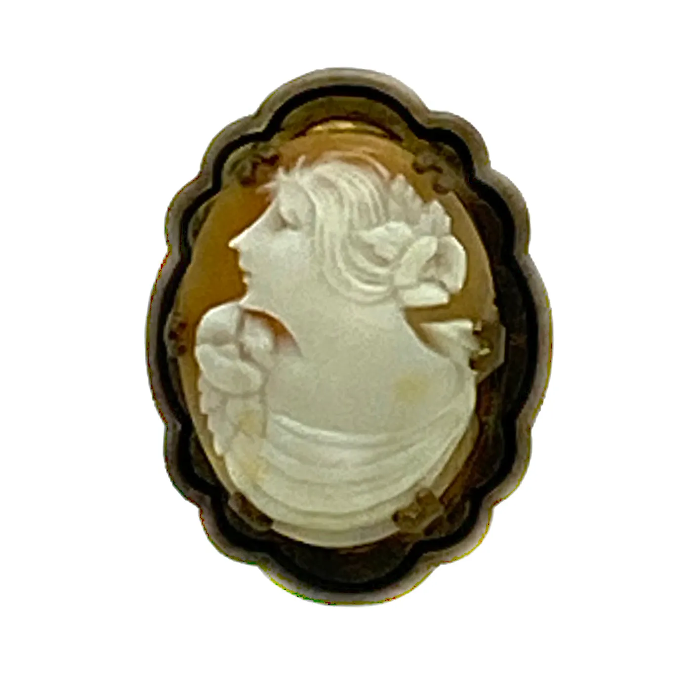 Carved Cameo Adjustable Ring