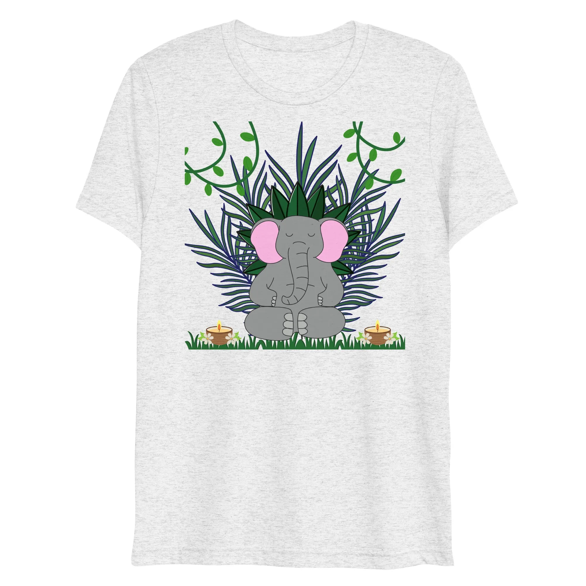 Elephant tree print design unisex t shirt