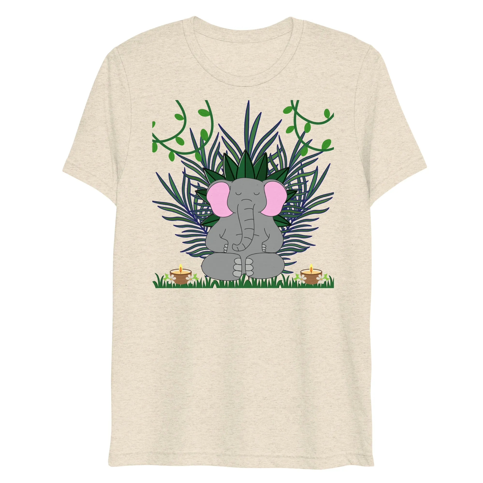 Elephant tree print design unisex t shirt