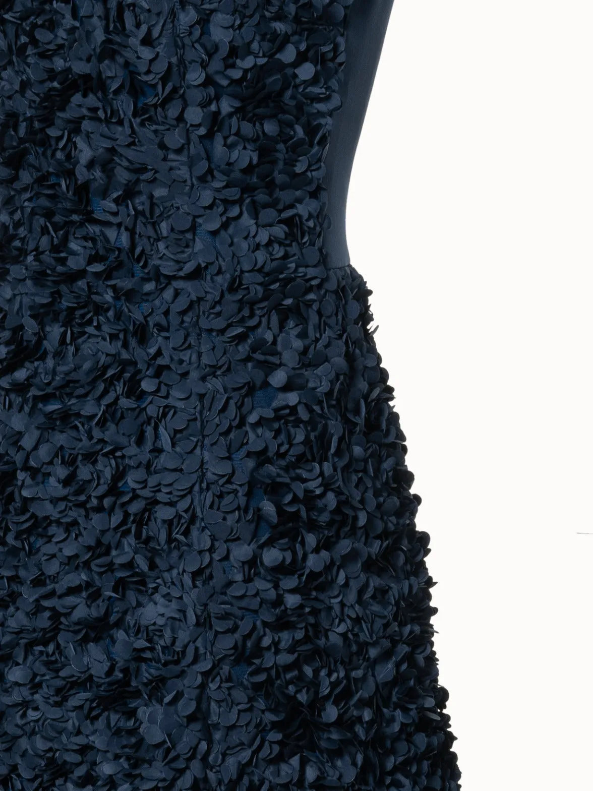 Fit & Flare Midi Dress with 3D Laser Cut Flakes