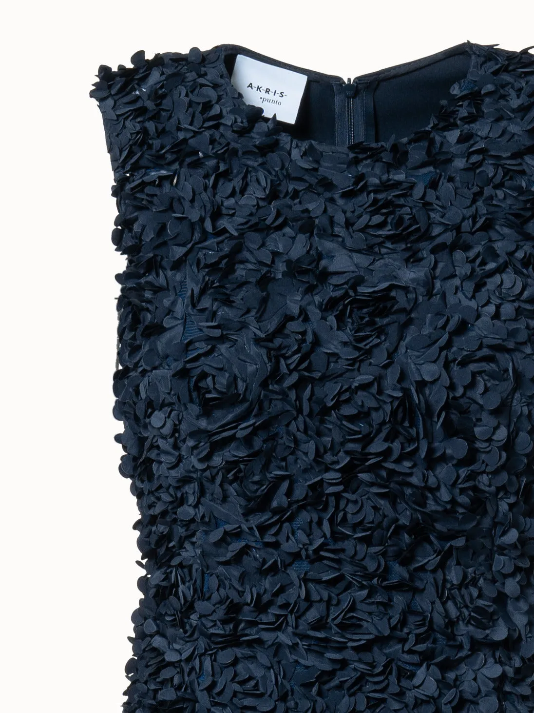 Fit & Flare Midi Dress with 3D Laser Cut Flakes