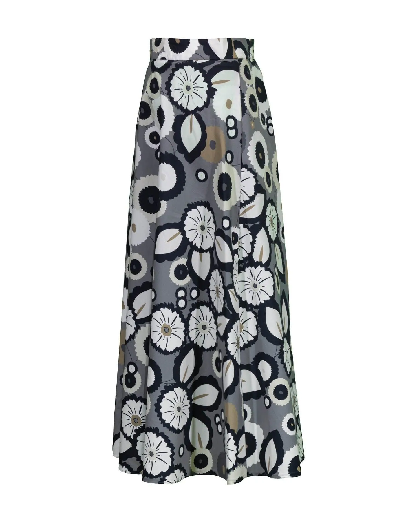 Floral Circle Print Skirt