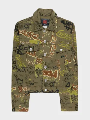 Graffiti Denim Jacket