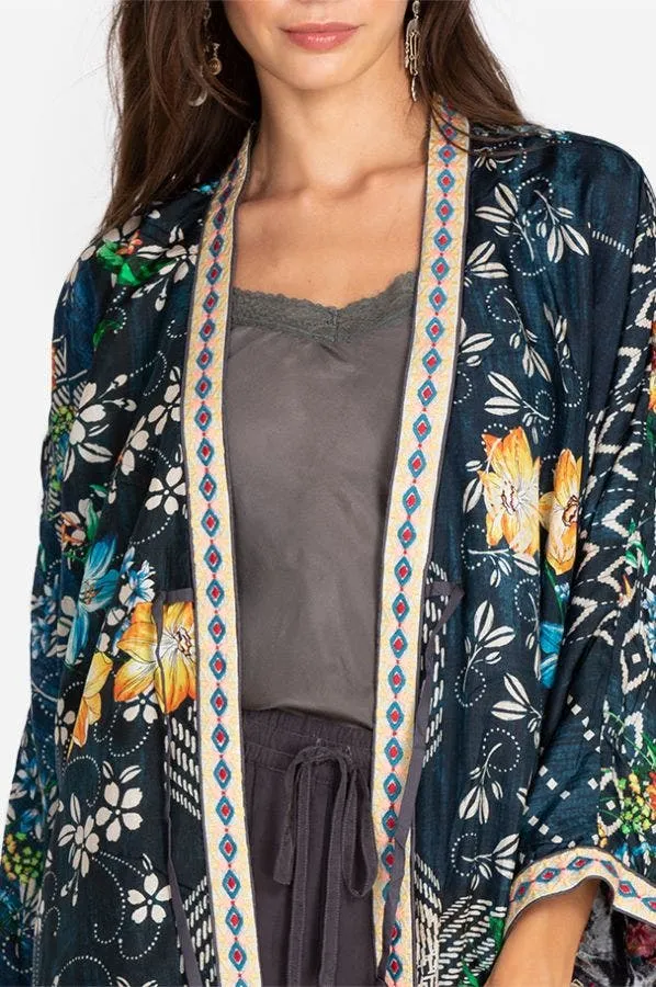 Johnny Was ROSE BURNOUT TALULLAH JACKET Reversible Embroidered Floral New