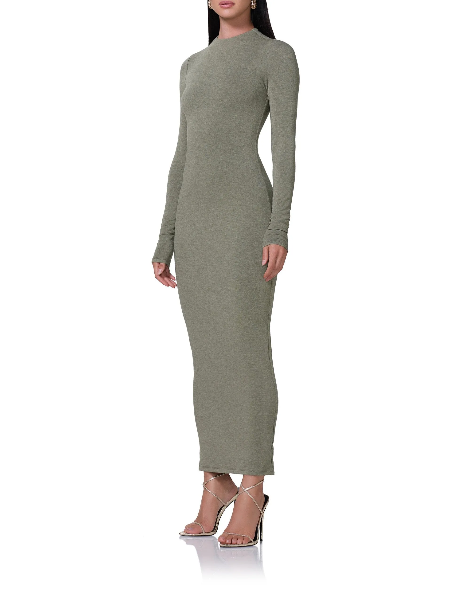 Juniper Dress - Heather Olive