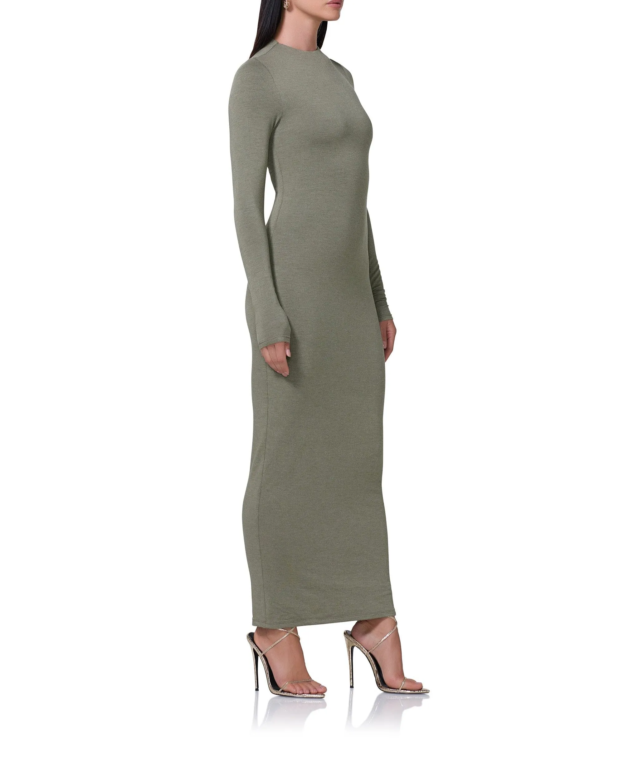 Juniper Dress - Heather Olive