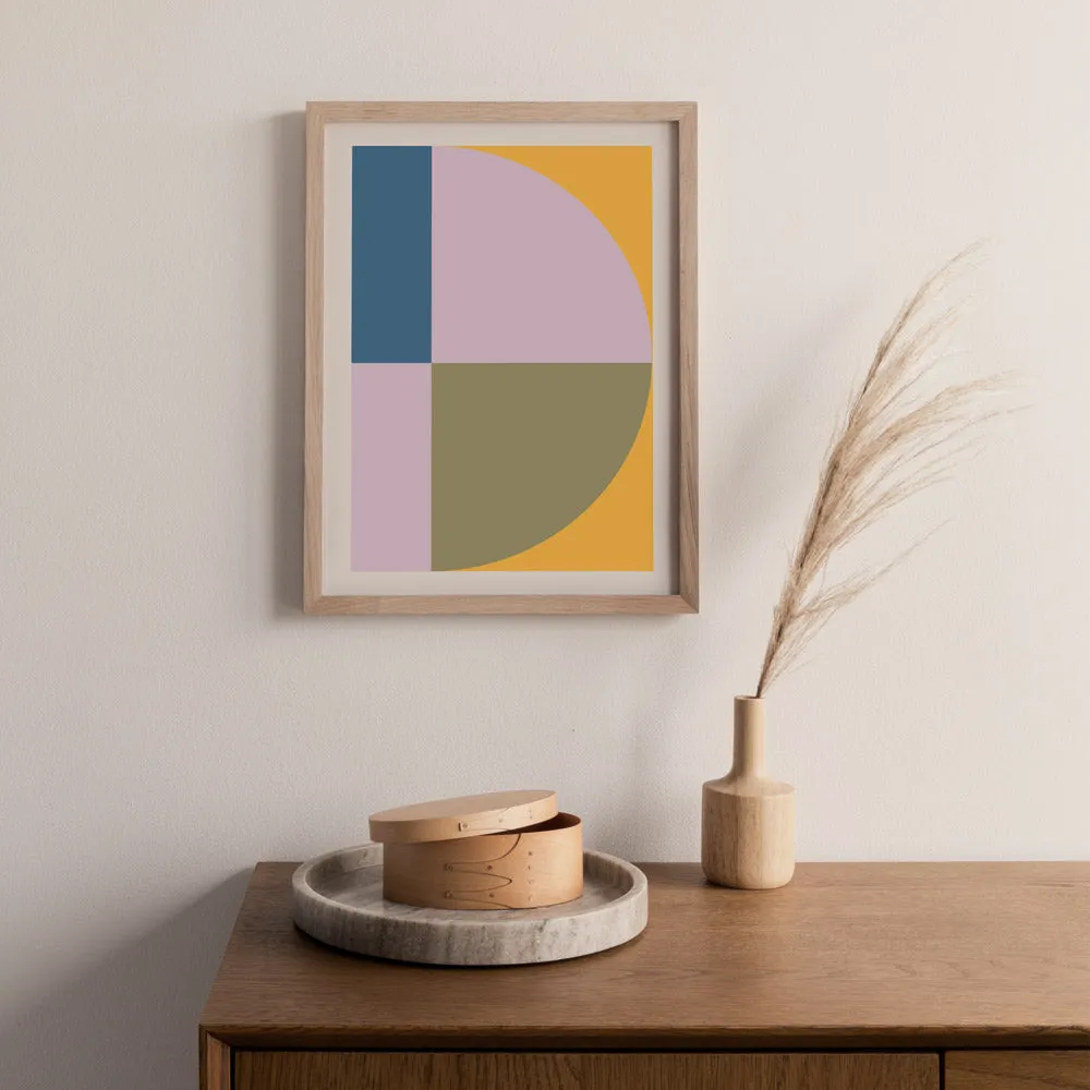 Kaleidoscopic Colour Block Abstract Prints