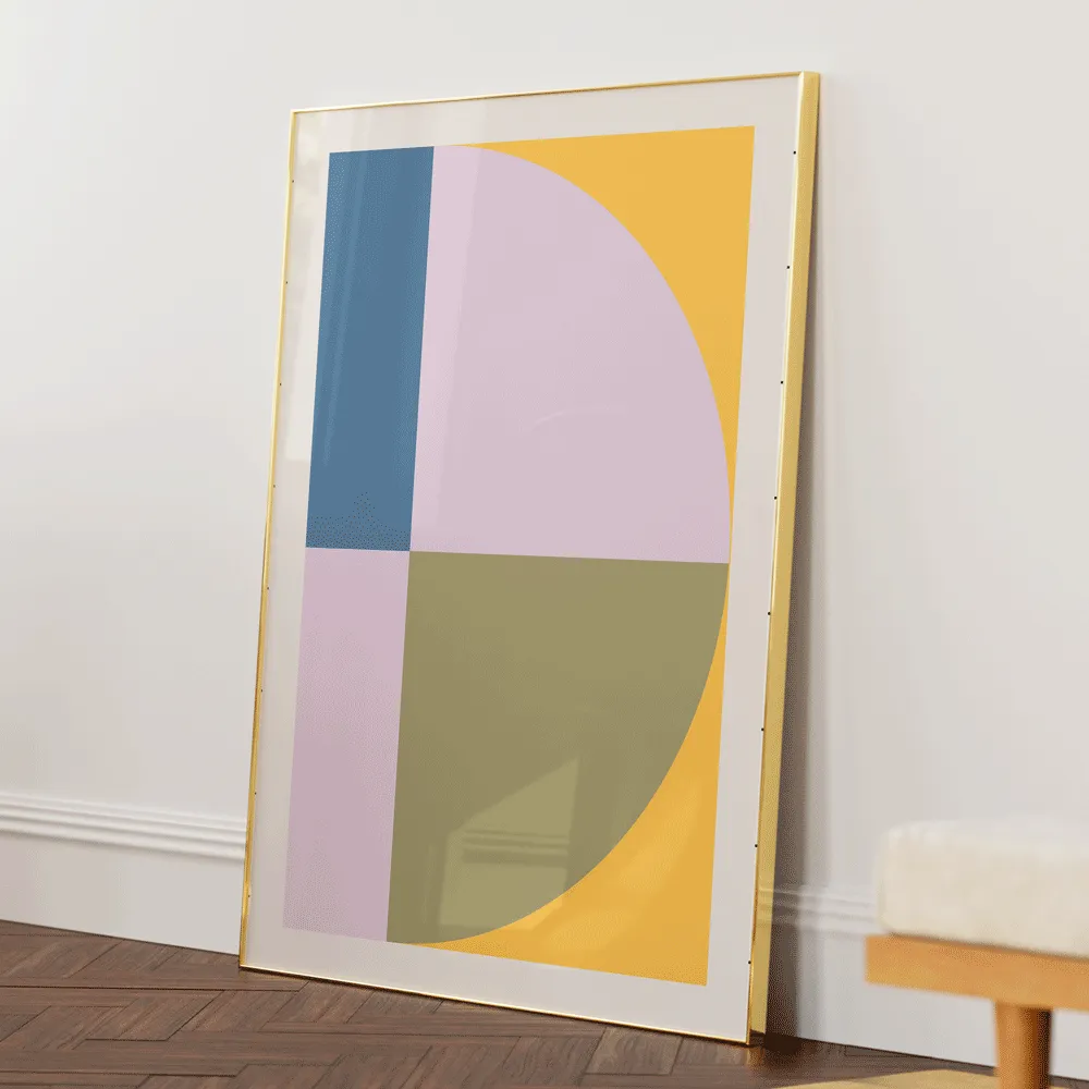 Kaleidoscopic Colour Block Abstract Prints