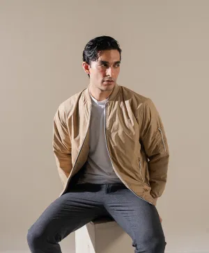 Lt Gold Bomber Jacket