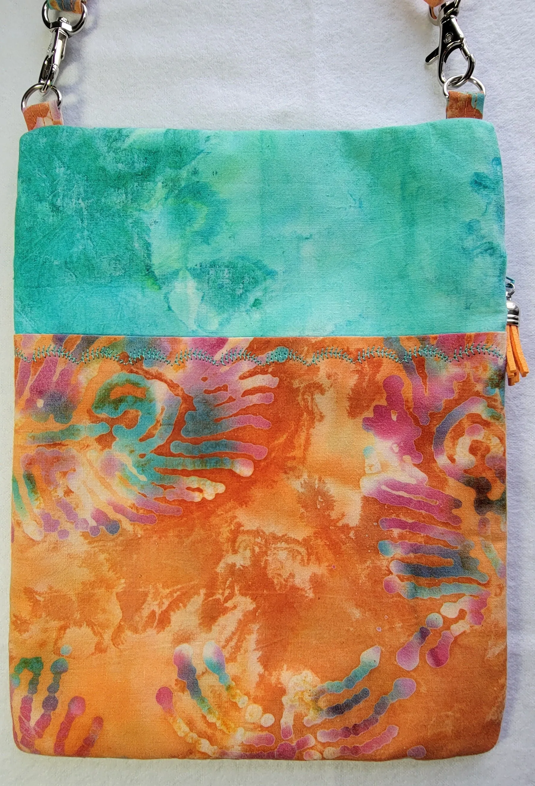 Orange Leaf Batik