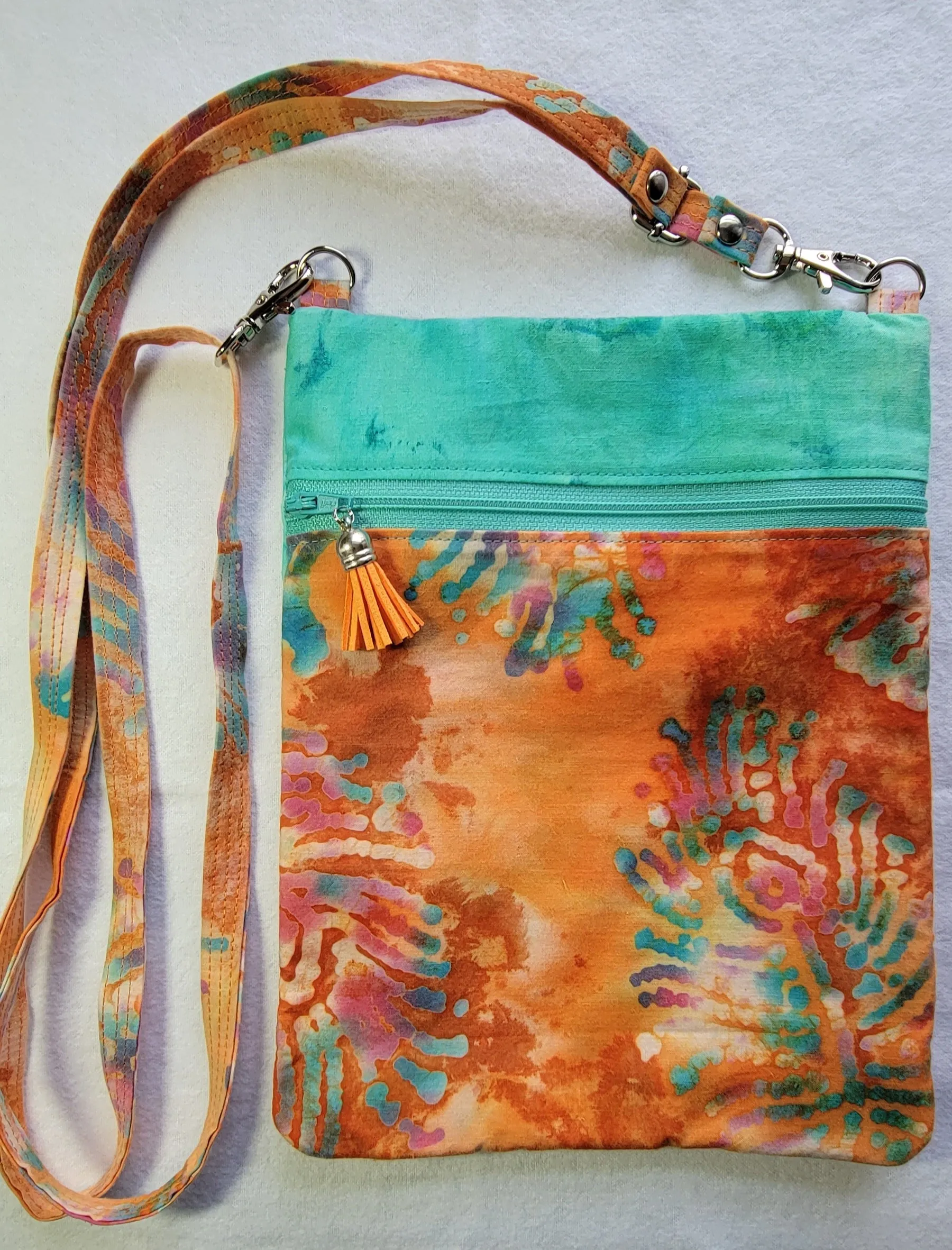 Orange Leaf Batik