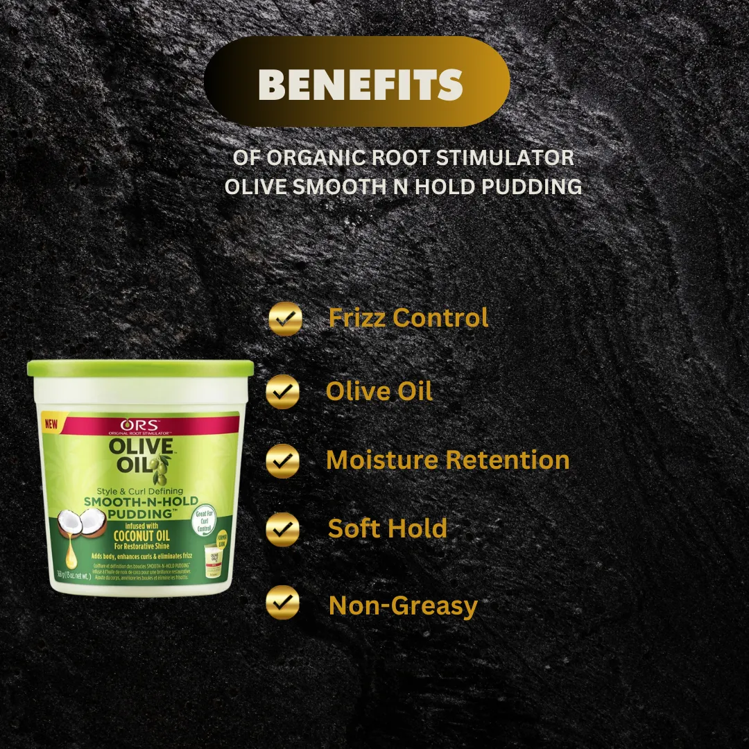 Organic Root Stimulator Olive Smooth N Hold Pudding 13oz