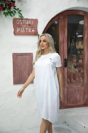 Overall Linen Dress