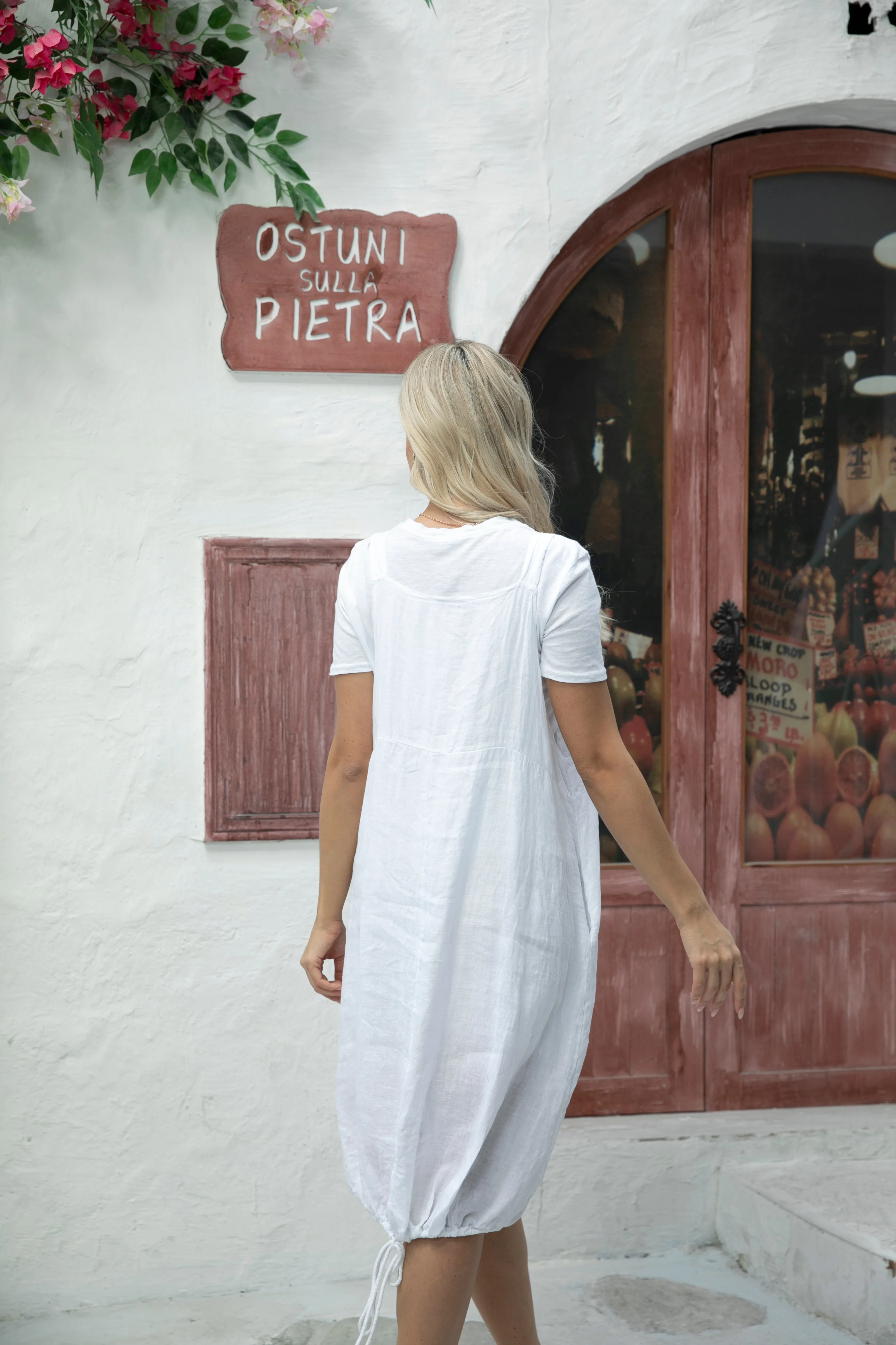 Overall Linen Dress