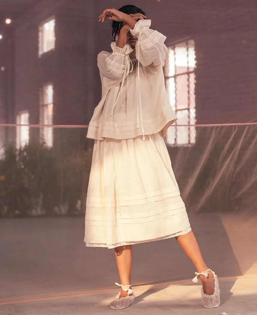 Pansy Peasant Skirt