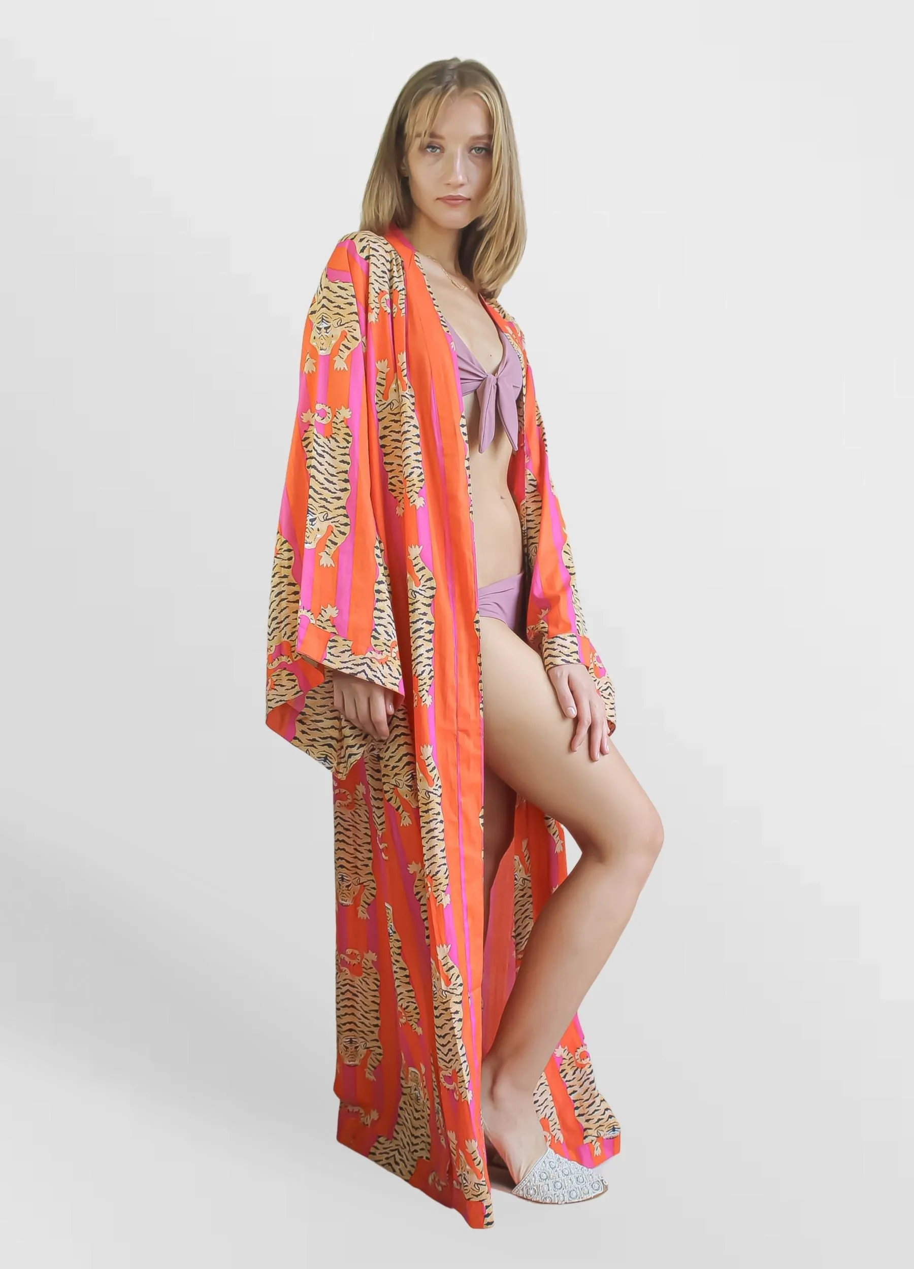 Paradise Fuchsia Kimono