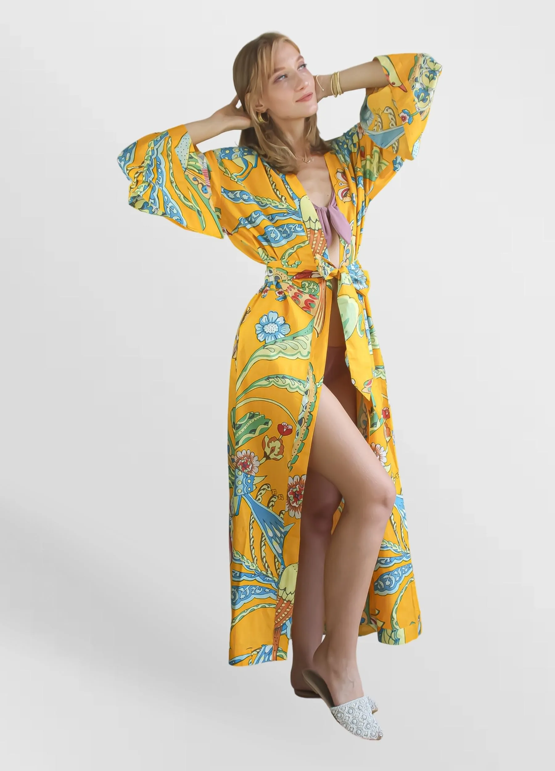Paradise Macaw Kimono