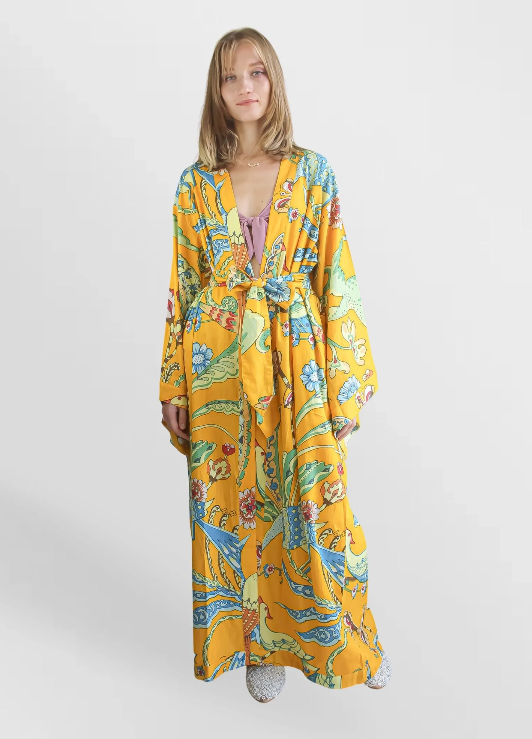 Paradise Macaw Kimono