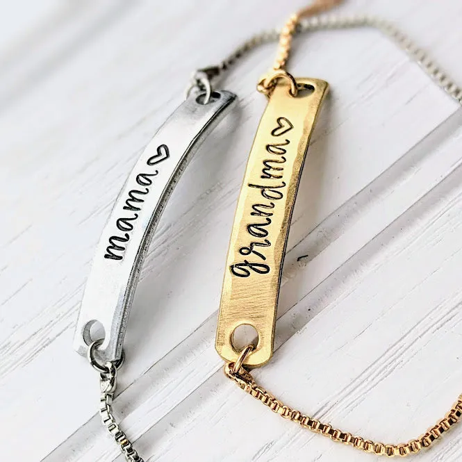 Personalized Nameplate Adjustable Bracelet