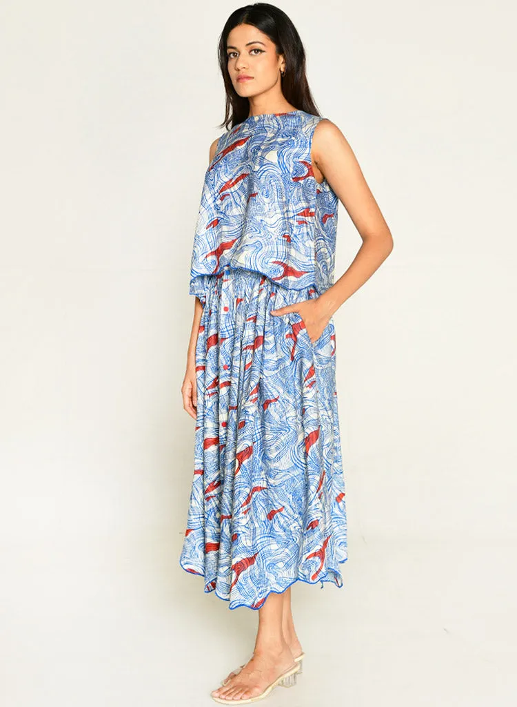 Ponzo Top Skirt Set