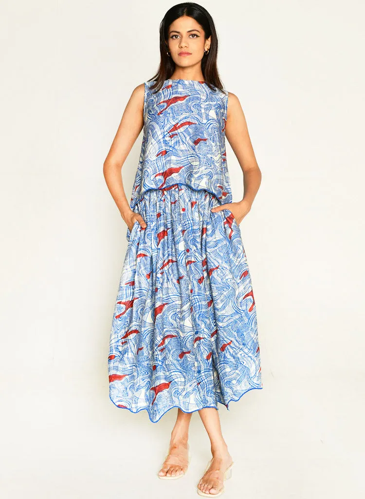 Ponzo Top Skirt Set