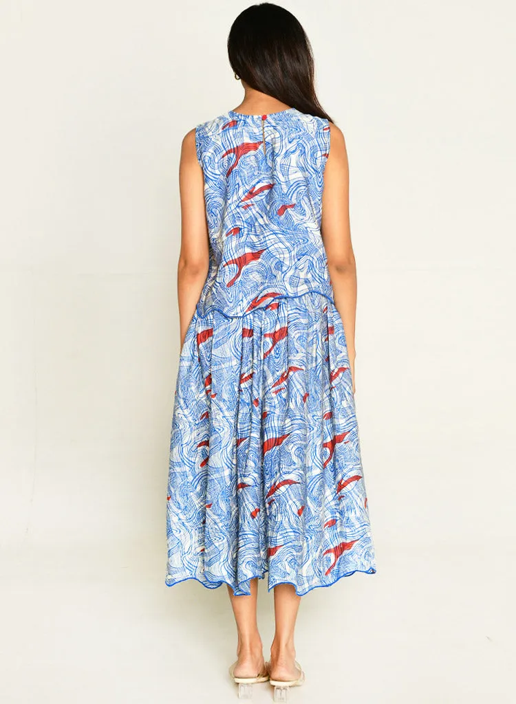 Ponzo Top Skirt Set