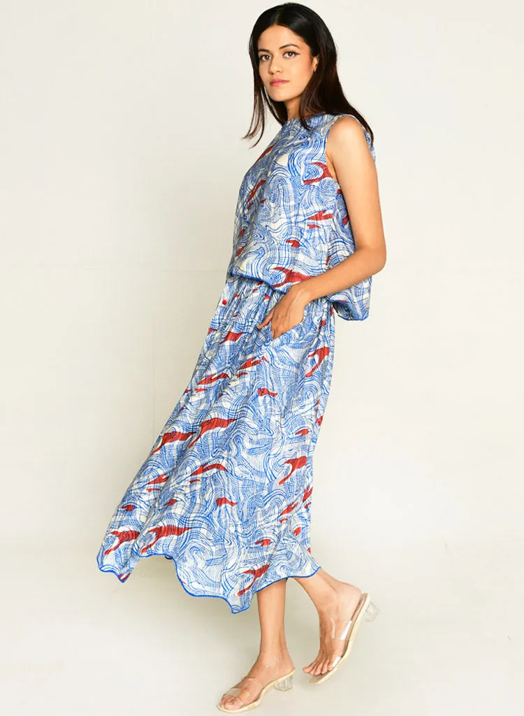 Ponzo Top Skirt Set